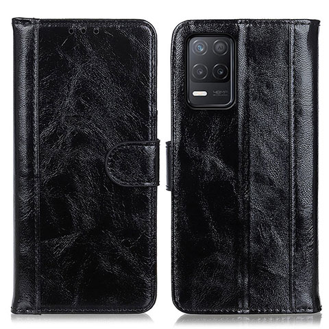 Funda de Cuero Cartera con Soporte Carcasa D07Y para Realme Q3i 5G Negro