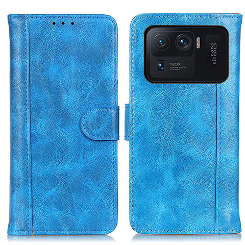 Funda de Cuero Cartera con Soporte Carcasa D07Y para Xiaomi Mi 11 Ultra 5G Azul Cielo