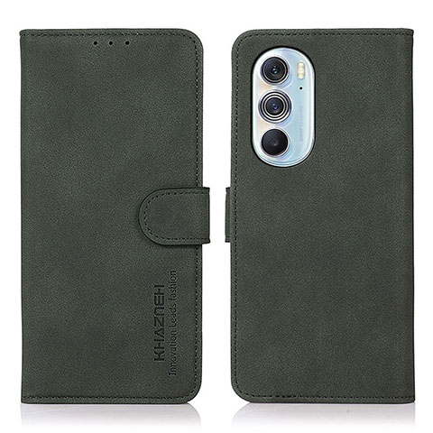 Funda de Cuero Cartera con Soporte Carcasa D08Y para Motorola Moto Edge Plus (2022) 5G Verde