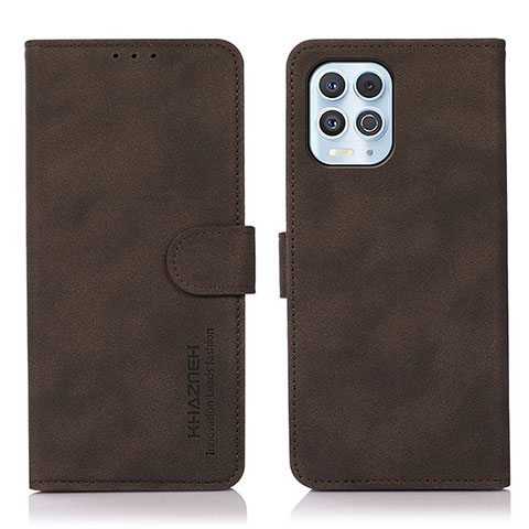 Funda de Cuero Cartera con Soporte Carcasa D08Y para Motorola Moto Edge S 5G Marron