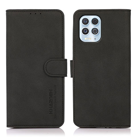 Funda de Cuero Cartera con Soporte Carcasa D08Y para Motorola Moto Edge S 5G Negro