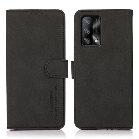 Funda de Cuero Cartera con Soporte Carcasa D08Y para Oppo A74 4G Negro