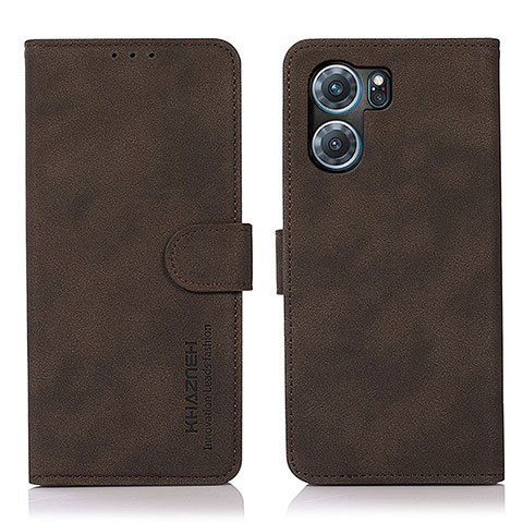 Funda de Cuero Cartera con Soporte Carcasa D08Y para Oppo K10 5G Marron