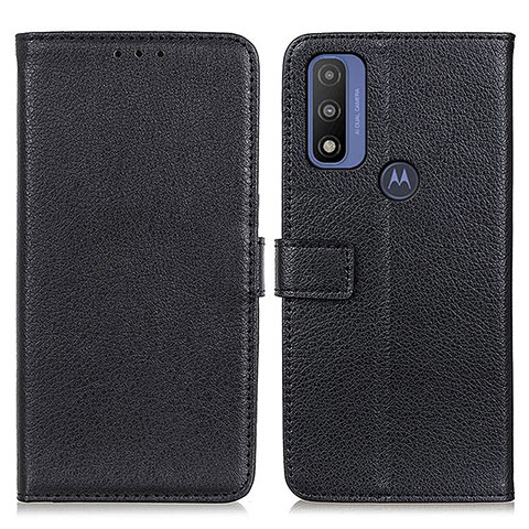 Funda de Cuero Cartera con Soporte Carcasa D09Y para Motorola Moto G Pure Negro