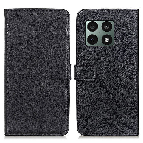 Funda de Cuero Cartera con Soporte Carcasa D09Y para OnePlus 10 Pro 5G Negro