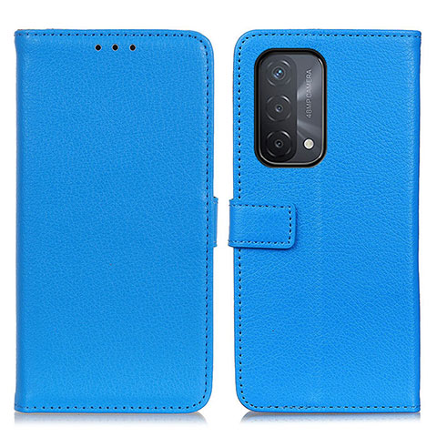 Funda de Cuero Cartera con Soporte Carcasa D09Y para OnePlus Nord N200 5G Azul Cielo