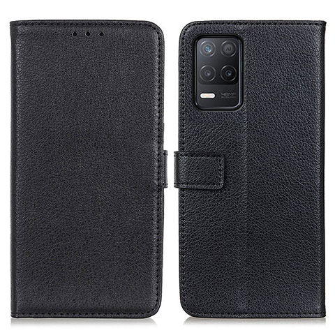 Funda de Cuero Cartera con Soporte Carcasa D09Y para Realme 9 5G India Negro