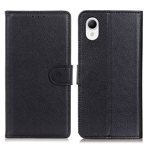 Funda de Cuero Cartera con Soporte Carcasa D09Y para Samsung Galaxy A23e 5G Negro