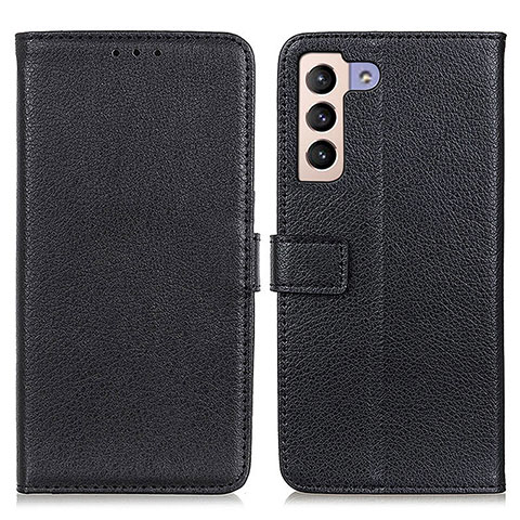 Funda de Cuero Cartera con Soporte Carcasa D09Y para Samsung Galaxy S21 5G Negro