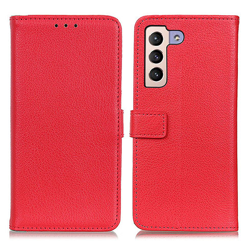 Funda de Cuero Cartera con Soporte Carcasa D09Y para Samsung Galaxy S22 Plus 5G Rojo