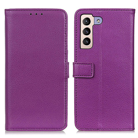 Funda de Cuero Cartera con Soporte Carcasa D09Y para Samsung Galaxy S23 Plus 5G Morado