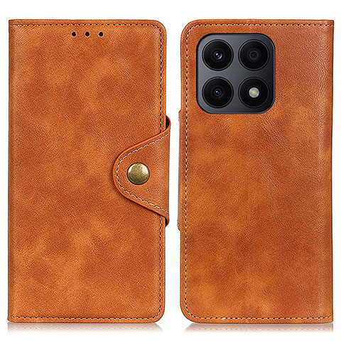 Funda de Cuero Cartera con Soporte Carcasa D10Y para Huawei Honor X8a 4G Marron