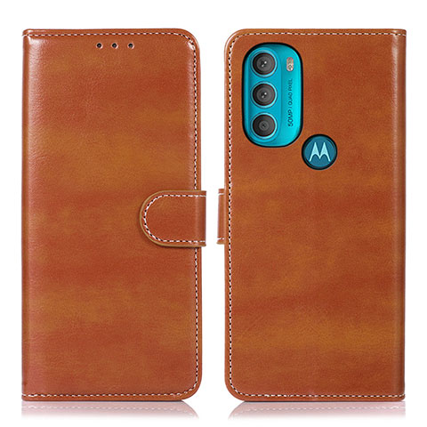 Funda de Cuero Cartera con Soporte Carcasa D10Y para Motorola Moto G71 5G Marron