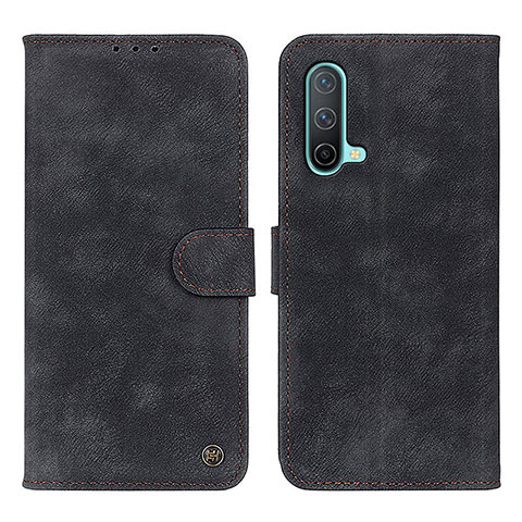 Funda de Cuero Cartera con Soporte Carcasa D10Y para OnePlus Nord CE 5G Negro