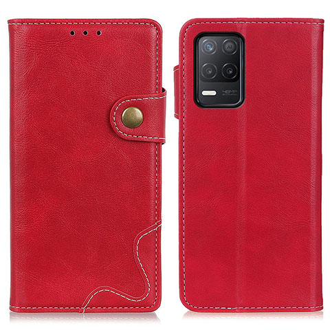 Funda de Cuero Cartera con Soporte Carcasa D10Y para Realme Q3 5G Rojo