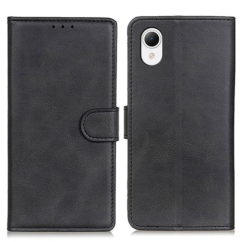 Funda de Cuero Cartera con Soporte Carcasa D10Y para Samsung Galaxy A23e 5G Negro