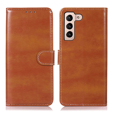 Funda de Cuero Cartera con Soporte Carcasa D10Y para Samsung Galaxy S21 Plus 5G Marron