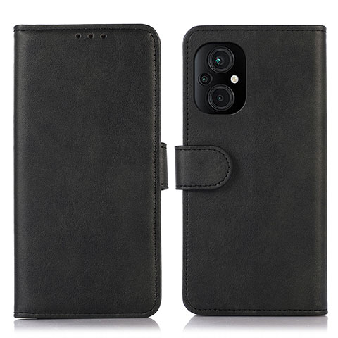 Funda de Cuero Cartera con Soporte Carcasa D10Y para Xiaomi Poco M5 4G Negro