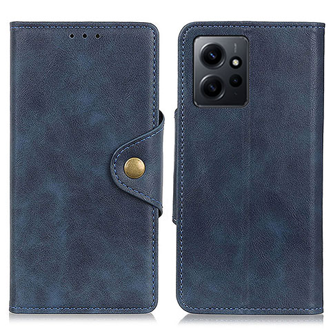 Funda de Cuero Cartera con Soporte Carcasa D10Y para Xiaomi Redmi Note 12 4G Azul