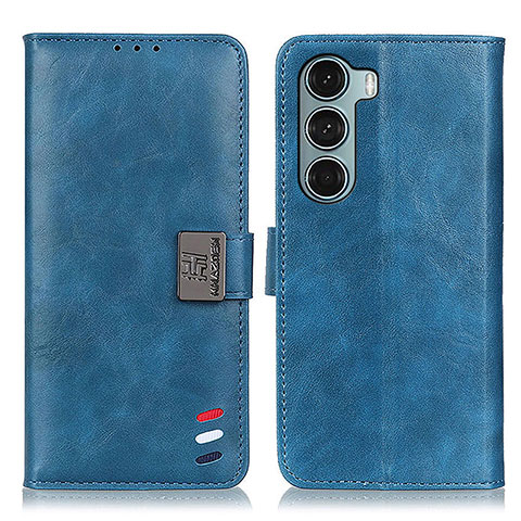 Funda de Cuero Cartera con Soporte Carcasa D11Y para Motorola Moto Edge S30 5G Azul