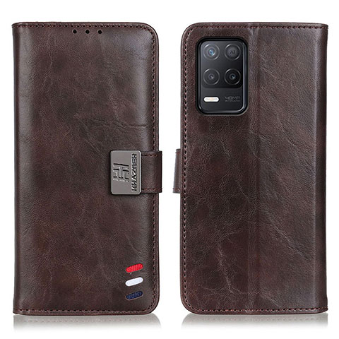 Funda de Cuero Cartera con Soporte Carcasa D11Y para Realme 9 5G India Marron