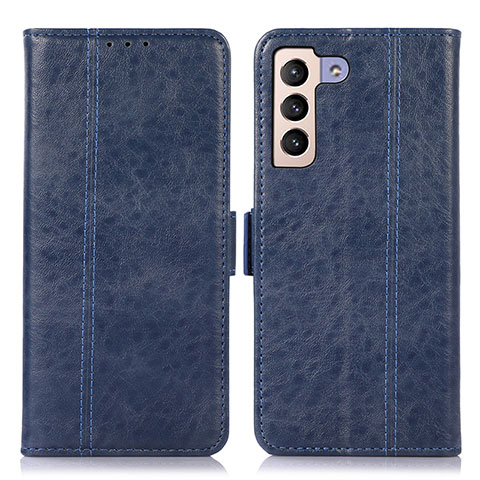 Funda de Cuero Cartera con Soporte Carcasa D11Y para Samsung Galaxy S21 Plus 5G Azul