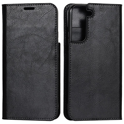 Funda de Cuero Cartera con Soporte Carcasa D13T para Samsung Galaxy S21 Plus 5G Negro