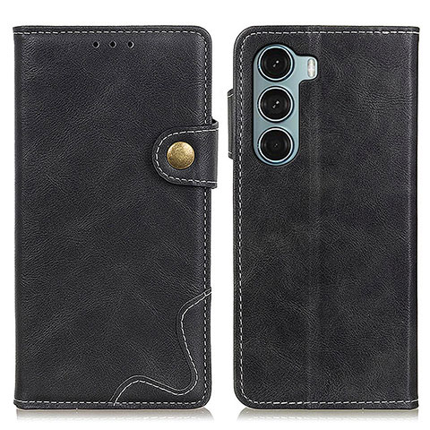 Funda de Cuero Cartera con Soporte Carcasa DY01 para Motorola Moto Edge S30 5G Negro