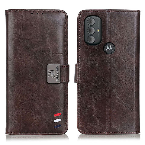 Funda de Cuero Cartera con Soporte Carcasa DY01 para Motorola Moto G Play (2023) Marron