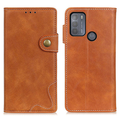 Funda de Cuero Cartera con Soporte Carcasa DY01 para Motorola Moto G50 Marron