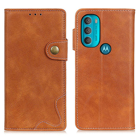 Funda de Cuero Cartera con Soporte Carcasa DY01 para Motorola Moto G71 5G Marron