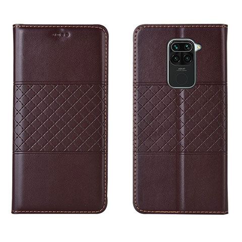 Funda de Cuero Cartera con Soporte Carcasa G03 para Xiaomi Redmi 10X 4G Marron