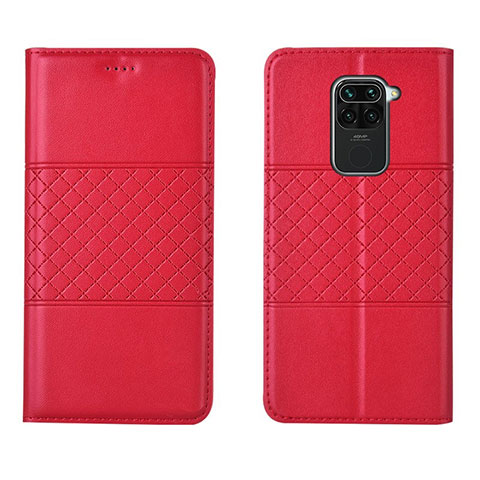 Funda de Cuero Cartera con Soporte Carcasa G03 para Xiaomi Redmi 10X 4G Rojo