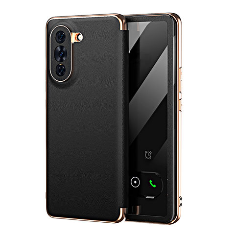 Funda de Cuero Cartera con Soporte Carcasa GS1 para Huawei Nova 10 Pro Negro