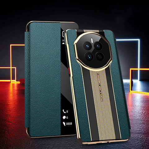 Funda de Cuero Cartera con Soporte Carcasa GS2 para Huawei Mate 50E Verde