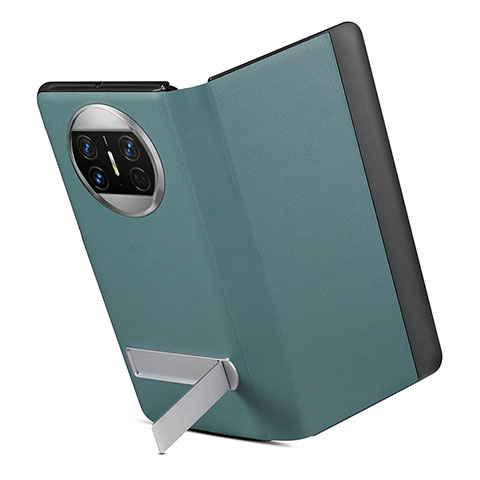 Funda de Cuero Cartera con Soporte Carcasa GS3 para Huawei Mate X5 Verde