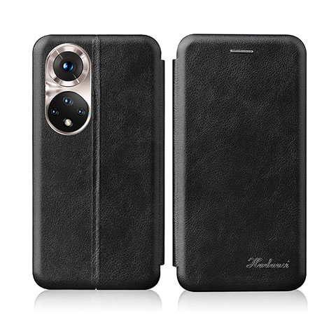 Funda de Cuero Cartera con Soporte Carcasa H01D para Huawei Nova 9 Negro