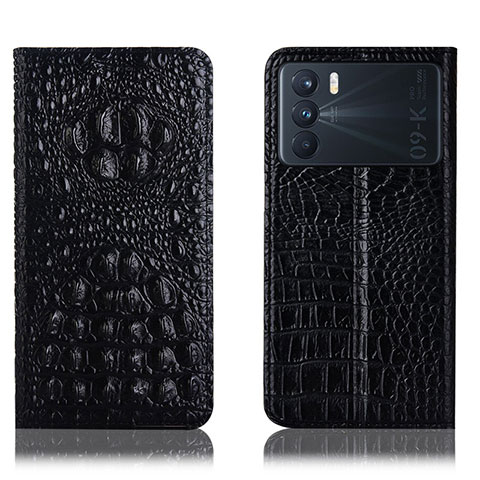 Funda de Cuero Cartera con Soporte Carcasa H01P para Oppo K9 Pro 5G Negro