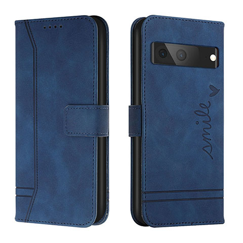 Funda de Cuero Cartera con Soporte Carcasa H01X para Google Pixel 7 5G Azul