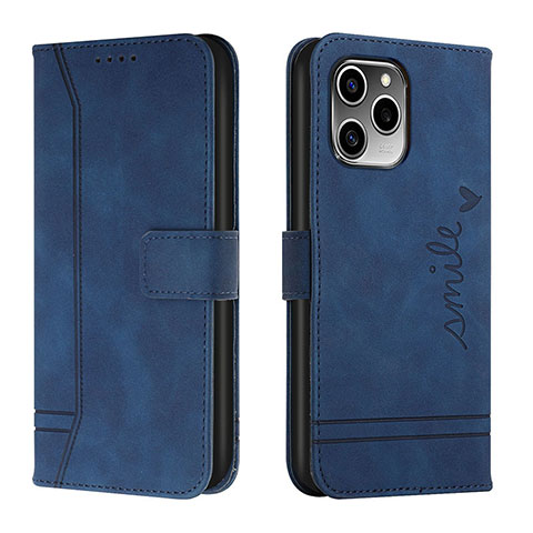 Funda de Cuero Cartera con Soporte Carcasa H01X para Huawei Honor 60 SE 5G Azul