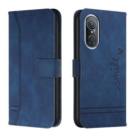 Funda de Cuero Cartera con Soporte Carcasa H01X para Huawei Nova 9 SE Azul