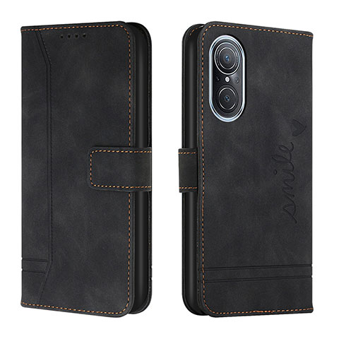 Funda de Cuero Cartera con Soporte Carcasa H01X para Huawei Nova 9 SE Negro