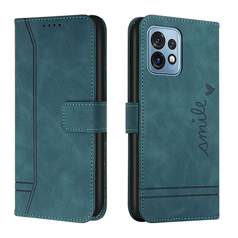 Funda de Cuero Cartera con Soporte Carcasa H01X para Motorola Moto Edge 40 Pro 5G Verde