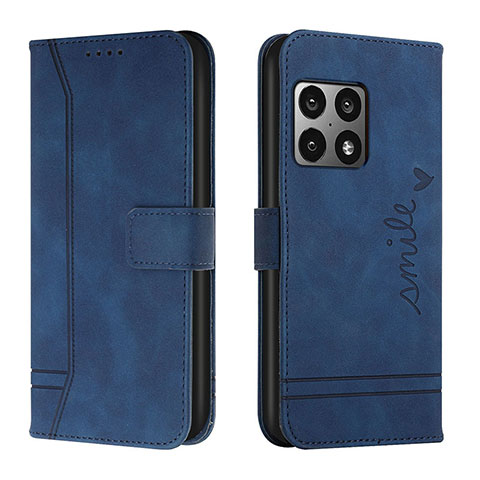 Funda de Cuero Cartera con Soporte Carcasa H01X para OnePlus 10 Pro 5G Azul