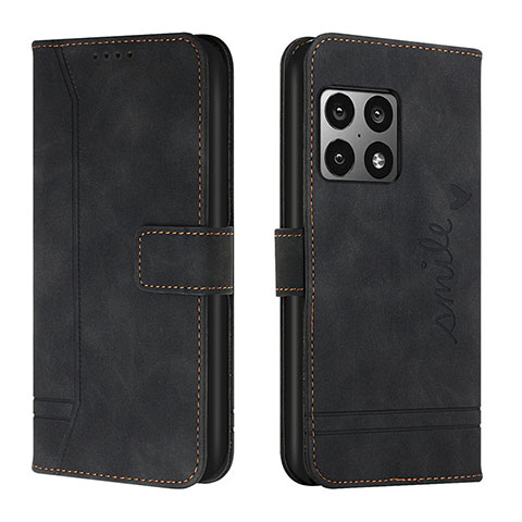 Funda de Cuero Cartera con Soporte Carcasa H01X para OnePlus 10 Pro 5G Negro