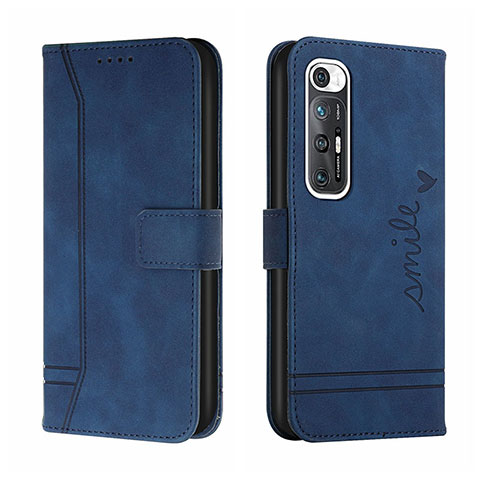 Funda de Cuero Cartera con Soporte Carcasa H01X para Xiaomi Mi 10S 5G Azul