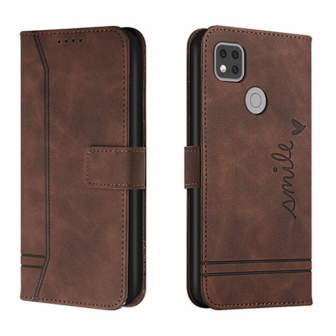 Funda de Cuero Cartera con Soporte Carcasa H01X para Xiaomi POCO C3 Marron