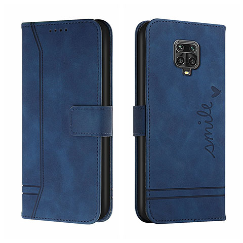 Funda de Cuero Cartera con Soporte Carcasa H01X para Xiaomi Poco M2 Pro Azul