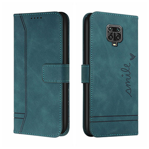 Funda de Cuero Cartera con Soporte Carcasa H01X para Xiaomi Poco M2 Pro Verde