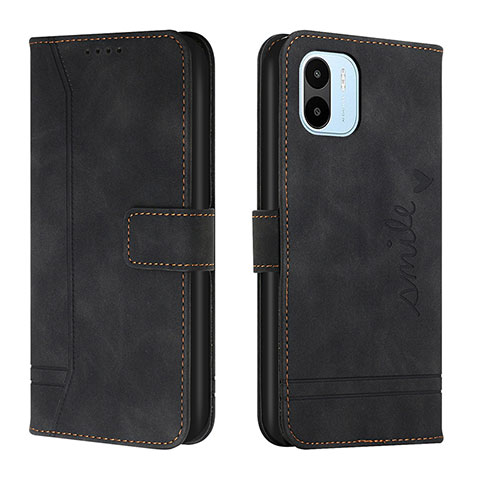 Funda de Cuero Cartera con Soporte Carcasa H01X para Xiaomi Redmi A1 Negro